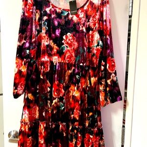 NWT - Torrid size 3 crushed velvet skater dress
